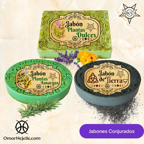 Jabones Energéticos | Limpieza Espiritual y Protección con Magia Natural Jabon de tierra y hierbas